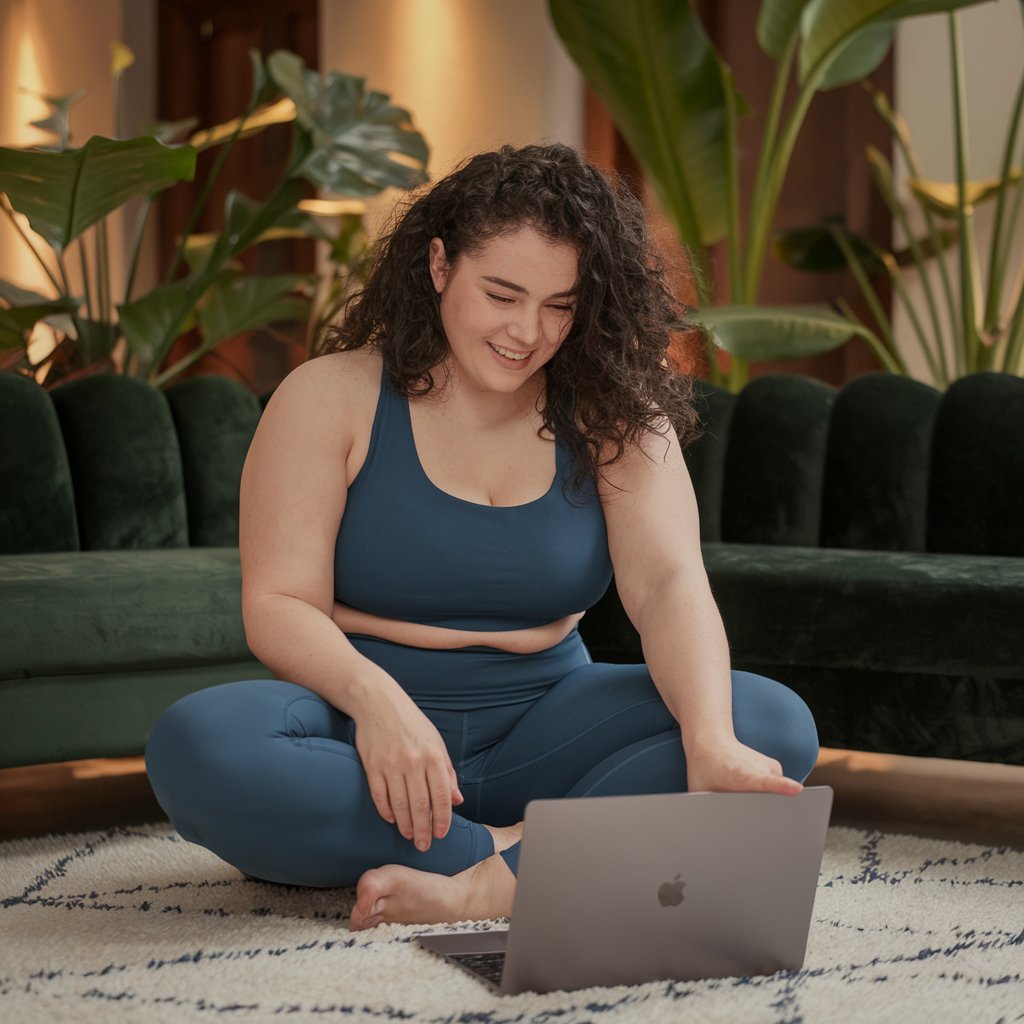 a photo of a plus size woman with curly Gfuu60TpQdmoy0tIQogPRQ 71VZD6DQR52XNFJcDtsY9g